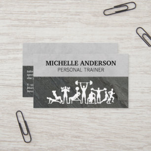 Tarjeta De Visita Entrenador Personal   Entrenamientos de Entrenamie