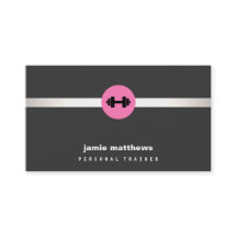 Entrenador personal femenino de fitness Pink Dumbb