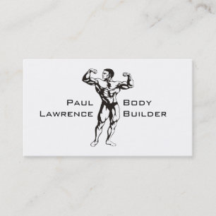 Tarjeta De Visita Entrenador Personal Fisicoculturista Fitness