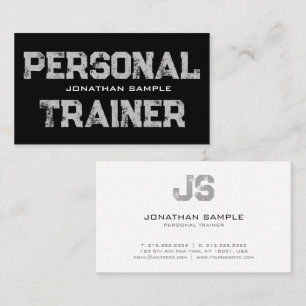 Tarjeta De Visita Entrenador Personal Fitness Coach Profesional Mode