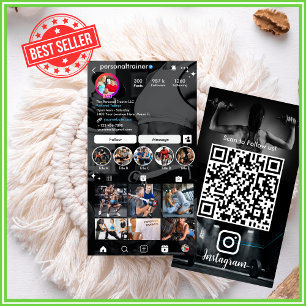 Tarjeta De Visita Entrenador Personal Fitness Moderno y Tendencias I