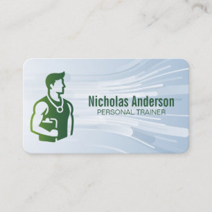Tarjeta De Visita Entrenador Personal Fitness   Salud   Gimnasio