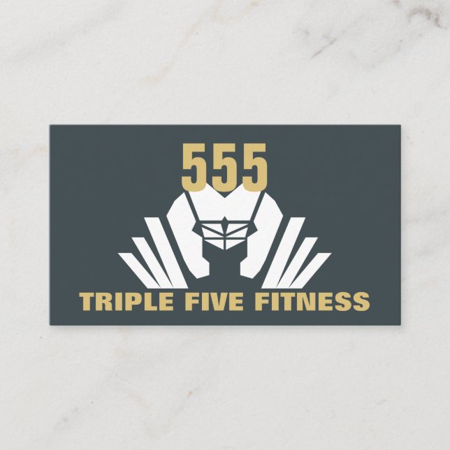 Tarjeta De Visita Entrenador personal/GYM/FITNESS (Anverso)