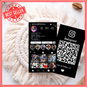 Tarjeta De Visita Entrenador Personal Instagram Conectar
