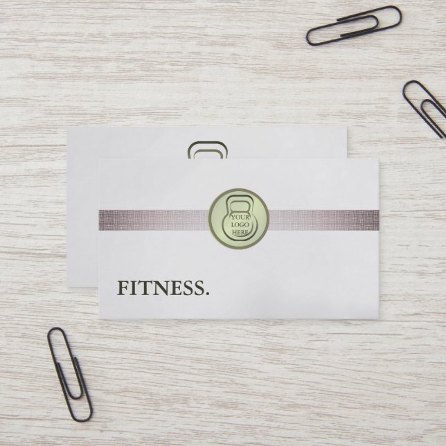 Tarjeta De Visita Entrenador personal moderno de fitness (Anverso/Reverso In Situ)