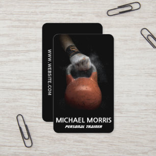 Tarjeta De Visita Entrenador Personal Moderno Gimnasio de Fitness