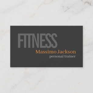 Tarjeta De Visita Entrenador Personal Moderno Profesional de Dos Car