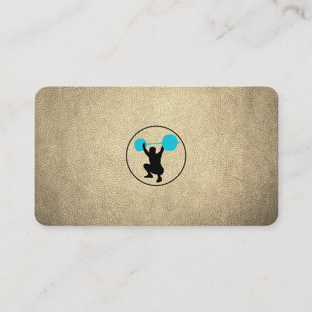 Tarjeta De Visita Entrenador personal para el filtro de peso (Anverso)