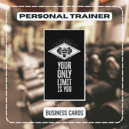 Tarjeta De Visita Entrenador personal profesional de fitness y gimna