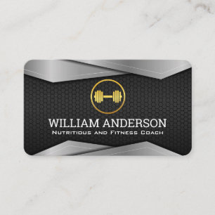 Tarjeta De Visita Entrenador Personal Salud Fitness