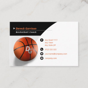 Tarjeta De Visita Entrenador profesional   Deporte de maestro de bal