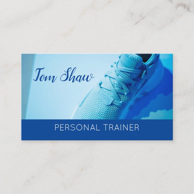 Tarjeta De Visita Entrenador Profesional Personal Fitness Coach (Anverso)
