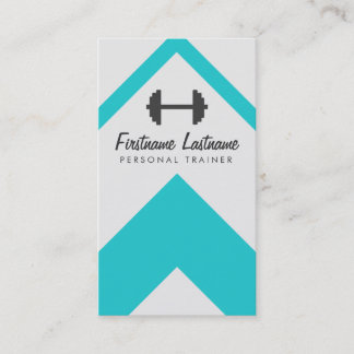Tarjeta De Visita Entrenador y gimnasio personal moderno