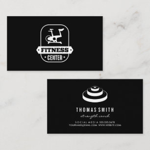 Tarjeta De Visita Entrenamiento con Pesas Fitness Entrenador Per