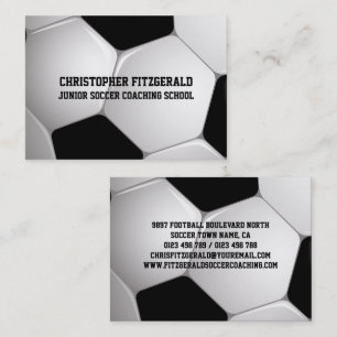Tarjeta De Visita Entrenamiento de bolas de fútbol de personalizable