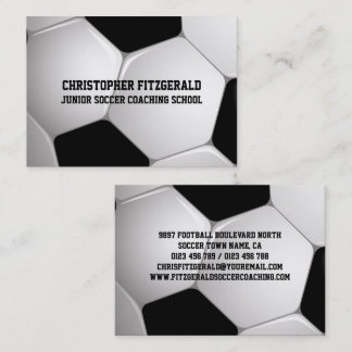 Tarjeta De Visita Entrenamiento de bolas de fútbol de personalizable