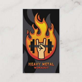 Tarjeta De Visita Entrenamiento de metales pesados