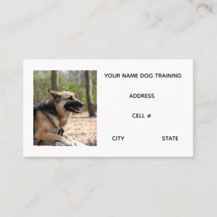 Tarjeta De Visita Entrenamiento de Perros