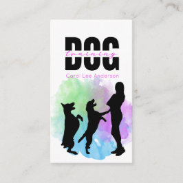 Tarjeta De Visita Entrenamiento de perros / Entrenador de perros