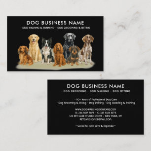 Tarjeta De Visita Entrenamiento de submarinismo para perros