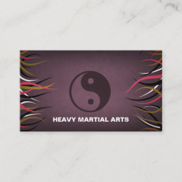 Tarjeta De Visita Entrenamiento del estudio de los artes marciales