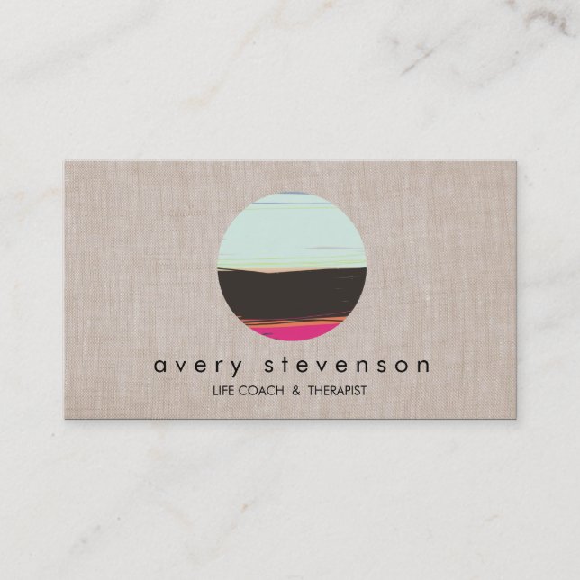 Tarjeta De Visita Entrenamiento en Horizonte: entrenador y asesor pr (Anverso)