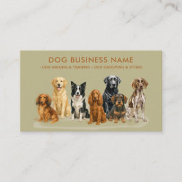 Tarjeta De Visita Entrenamiento para sentarse a pasear