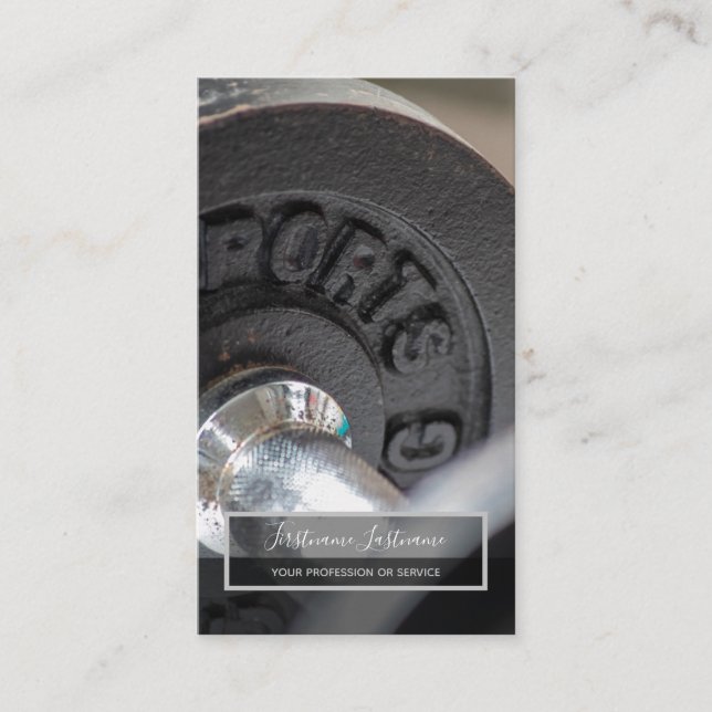 Tarjeta De Visita Entrenamiento personal y autobús de entrenadores d (Anverso)