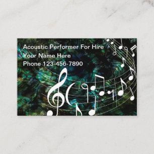 Tarjeta De Visita Entretenedor Musical a Domicilio