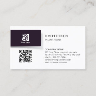 Tarjeta De Visita Entretenimiento de agente de talento