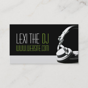 Tarjeta De Visita Entretenimiento de club de música de DJ moderno