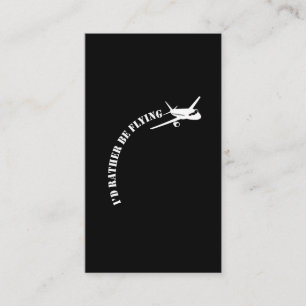 Tarjeta De Visita  Entusiasta de aviación del avión piloto de vuel
