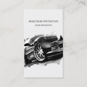 Tarjeta De Visita Entusiasta mecánico de reparación automática de au