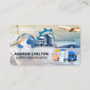 Tarjeta De Visita Envío de Barco Aéreo de Camiones de Flete Transp