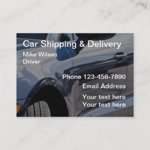 Tarjeta De Visita Envío y entrega de automóviles