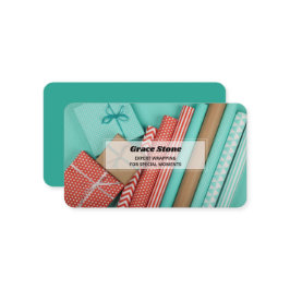 Tarjeta De Visita Envoltura de regalo