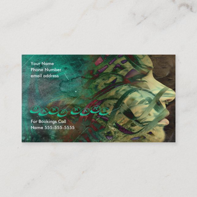 Tarjeta De Visita Envuelto en ácido (Anverso)