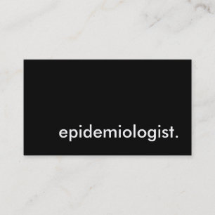 Tarjeta De Visita epidemiólogo.