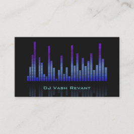 Tarjeta De Visita Equalizador profesional de la música de DJ