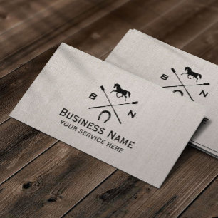 Tarjeta De Visita Equestrian equino de la equitación del caballo de