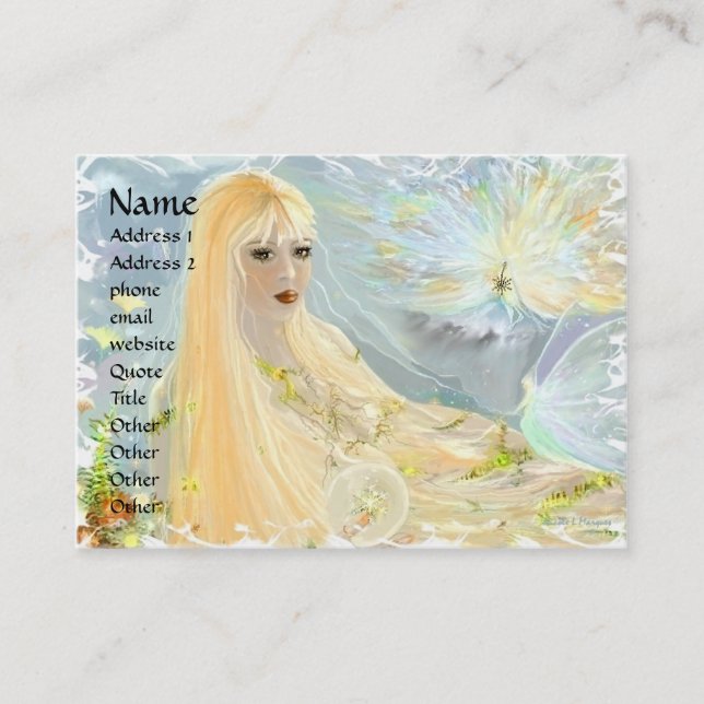 Tarjeta De Visita Equinoccio otoñal (Anverso)