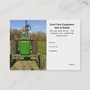 Tarjeta De Visita Equipamiento agrícola usado divertido/lindo