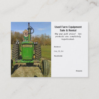 Tarjeta De Visita Equipamiento agrícola usado divertido/lindo