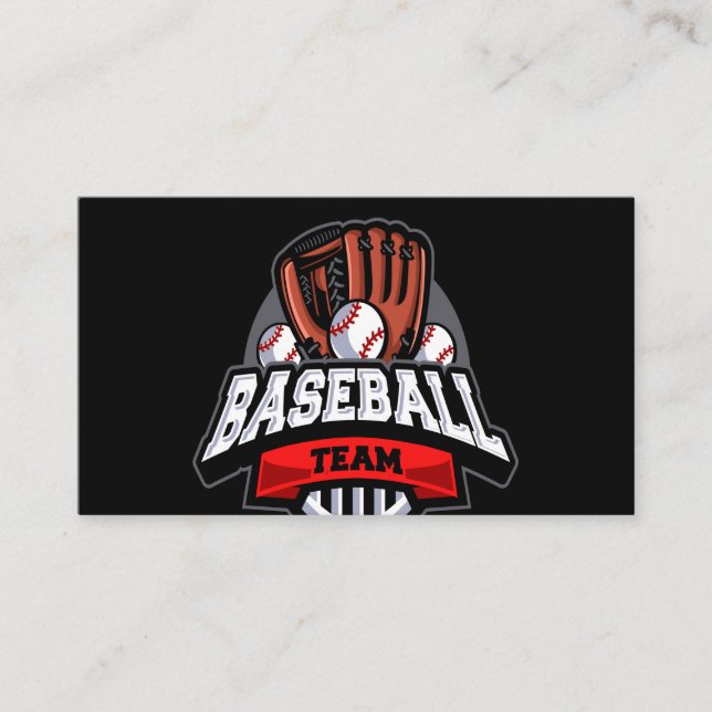 Tarjeta De Visita Equipo de béisbol (Anverso)