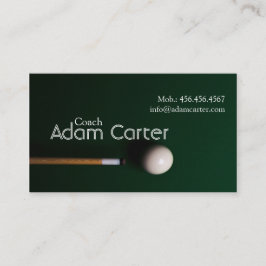 Tarjeta De Visita Equipo de deporte del instructor del coche de los