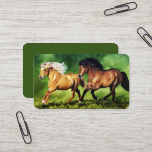 Tarjeta De Visita Equipo de ensueño Caballos islandeses