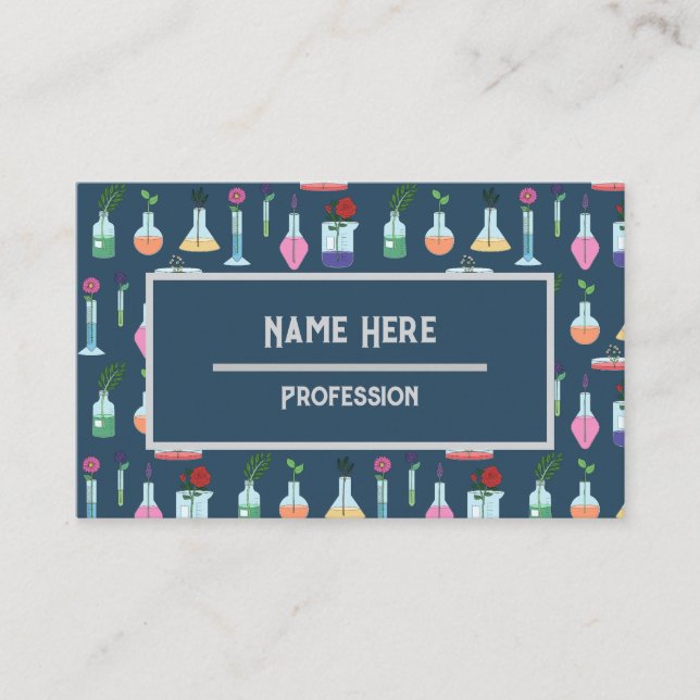 Tarjeta De Visita Equipo de laboratorio botánico (Anverso)