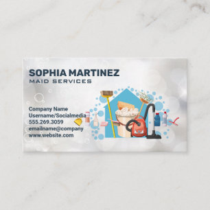 Tarjeta De Visita Equipo de limpieza de la casa   Empleadas   Janito