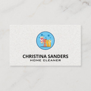 Tarjeta De Visita Equipo de limpieza de suministros   Servicios de l