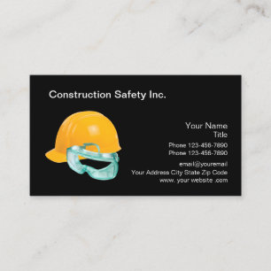 Tarjeta De Visita Equipo de seguridad de la construcción